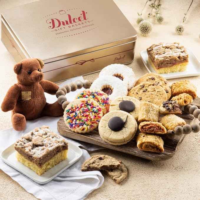 Food Gift Baskets, Anniversary and Wedding, Birthday Gift Baskets for Sister Friends, Family, Him, Her, Parents, and Corporate Clients by Dulcet Gift Baskets