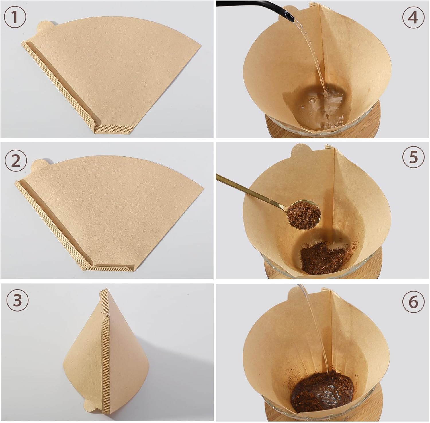 200 Count Coffee Filter #2, 2 Coffee Filters Cone Unbleached Disposable Coffee Filters 2 Cone Paper Fits for Drip and Compatible with Pour Over Coffee Maker(2-6 Cup) - Blissbrew