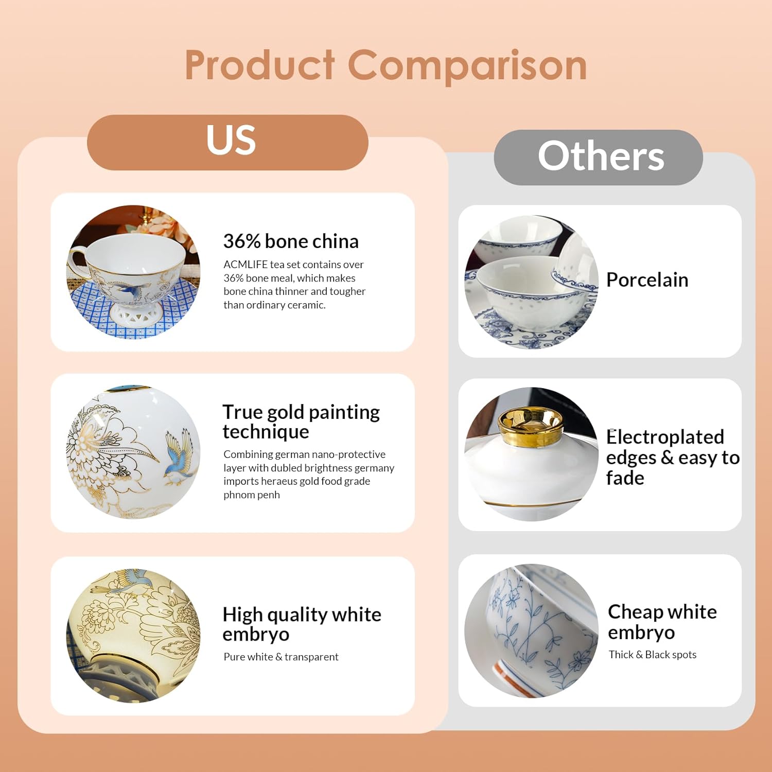 ACMLIFE Tea Set for Adults- Fine China Tea Set for 6, 21-Piece Vintage Coffee Set English Porcelain Tea Pot Sets for Adult Tea Party for Women Gift (blue, Extra Large set 21)