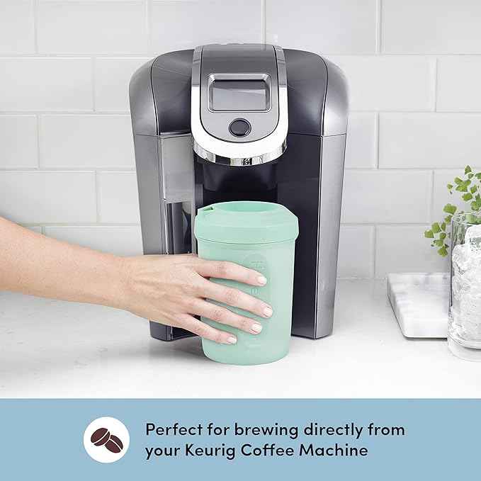 HyperChiller HC2M# Patented Iced Coffee/Beverage Cooler, NEW, IMPROVED,STRONGER AND MORE DURABLE! Ready in One Minute, Reusable for Iced Tea, Wine, Spirits, Alcohol, Juice, 12.5 Oz, Spearmint