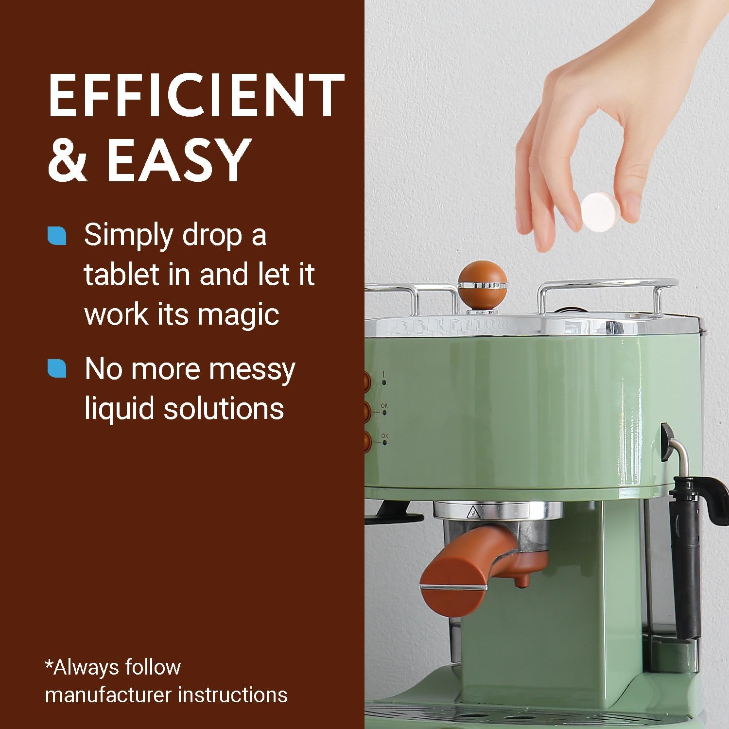 IMPRESA Descaling Tablets for Espresso Machine - Compatible with Breville, Jura & Miele Machines - 20 Pack & 4g Tablets - Remove Limescale & Mineral Build-Up