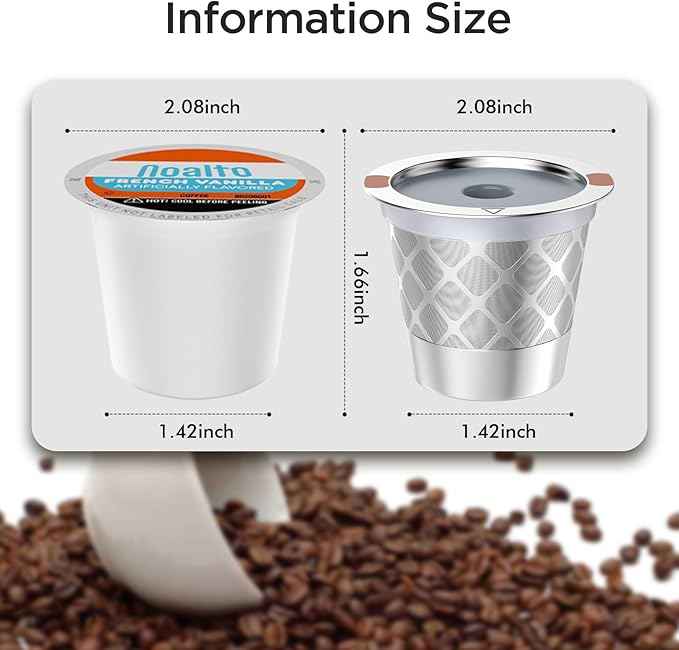 Reusable k Cup Coffee Filters,Universal stainless steel Refillable k Cups Filter Use for K 2.0 and 1.0 Coffee Makers-brewers (2)