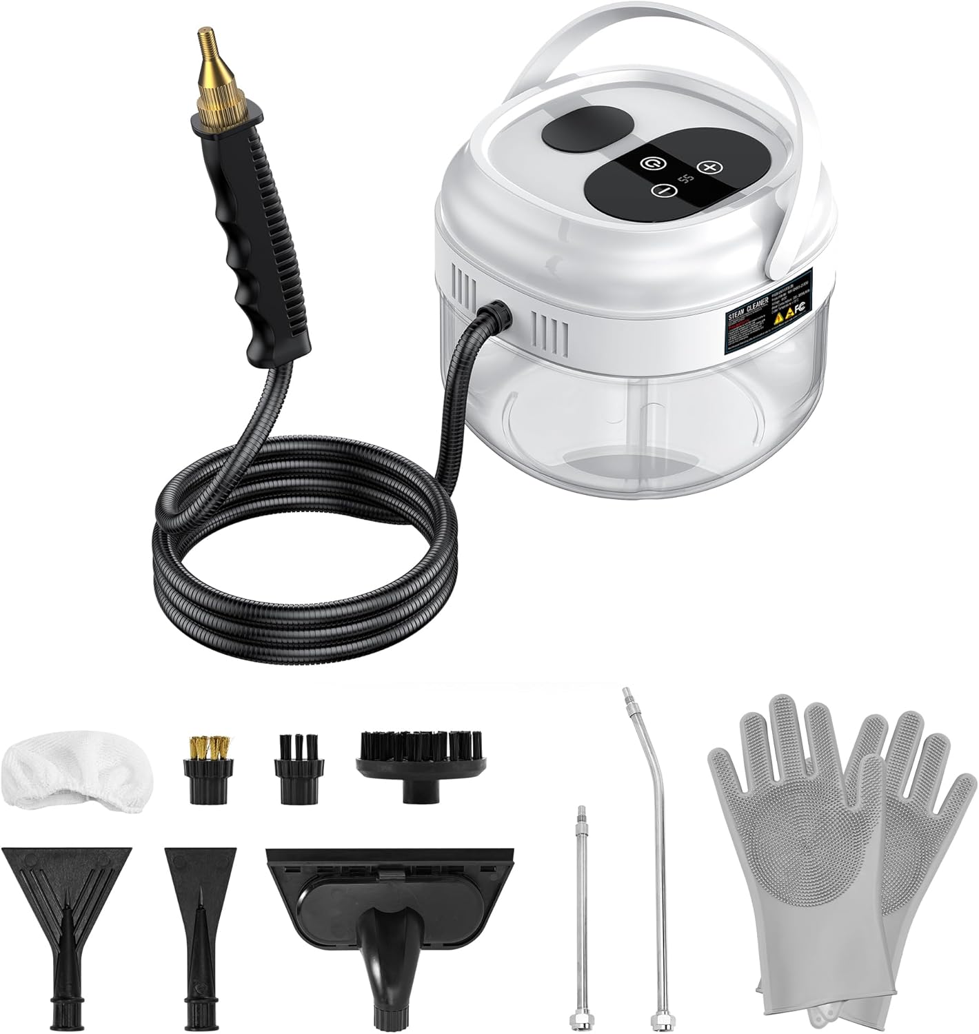 Handheld Steam Cleaner,Portable High-Pressure Steam Cleaner with Smart Touch Screen, Steam Cleaner for Home Cleaning of Bathroom,Furniture,Car, Shower,Kitchen, and Toys - Blissbrew