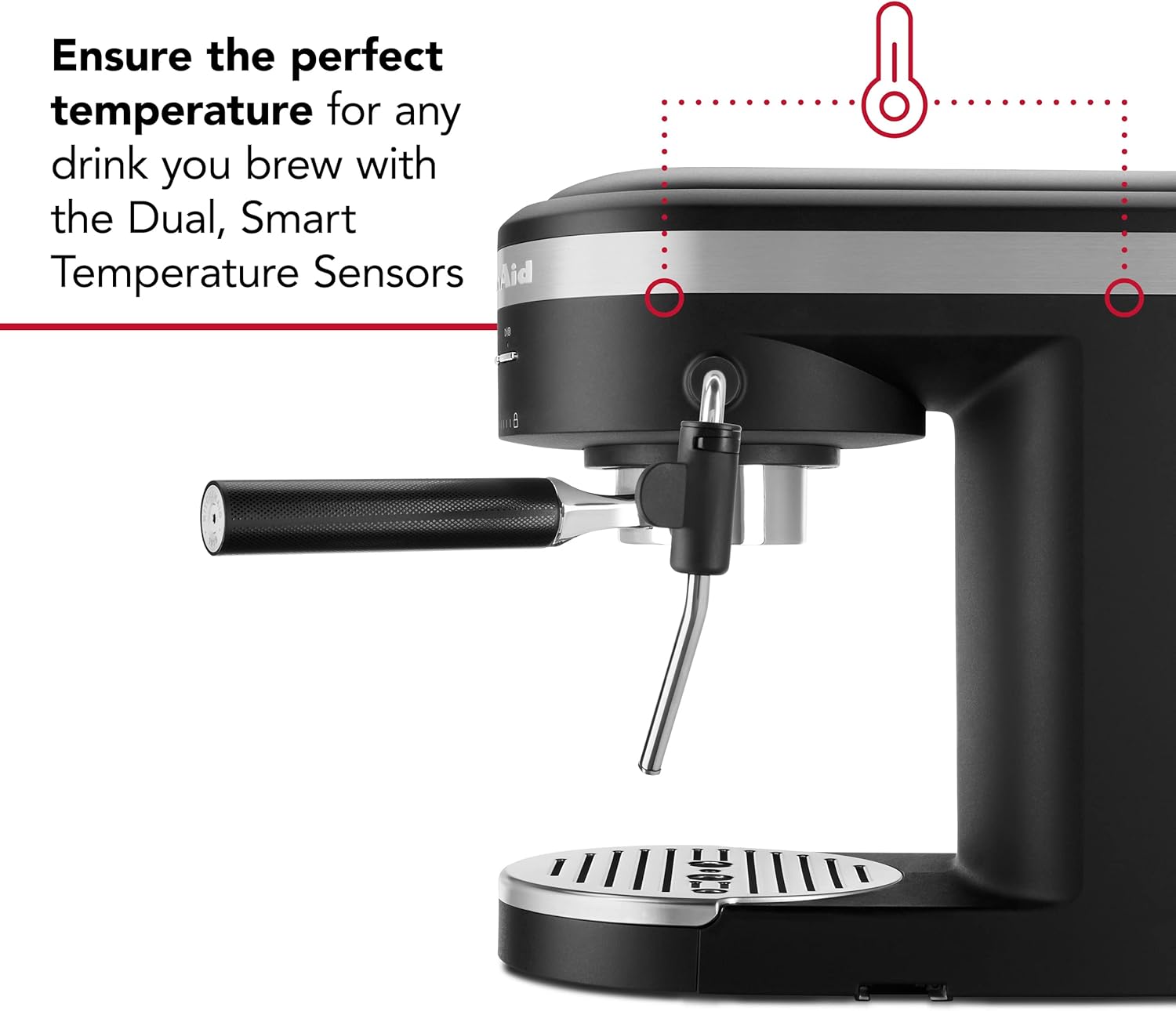 KitchenAid Semi-Automatic Espresso Machine and Automatic Milk Frother Attachment - KES6404 - Blissbrew