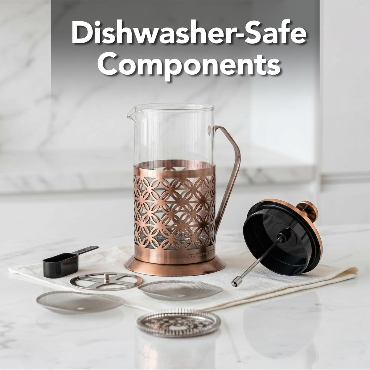 34 oz French press for coffee, tea and cold brew