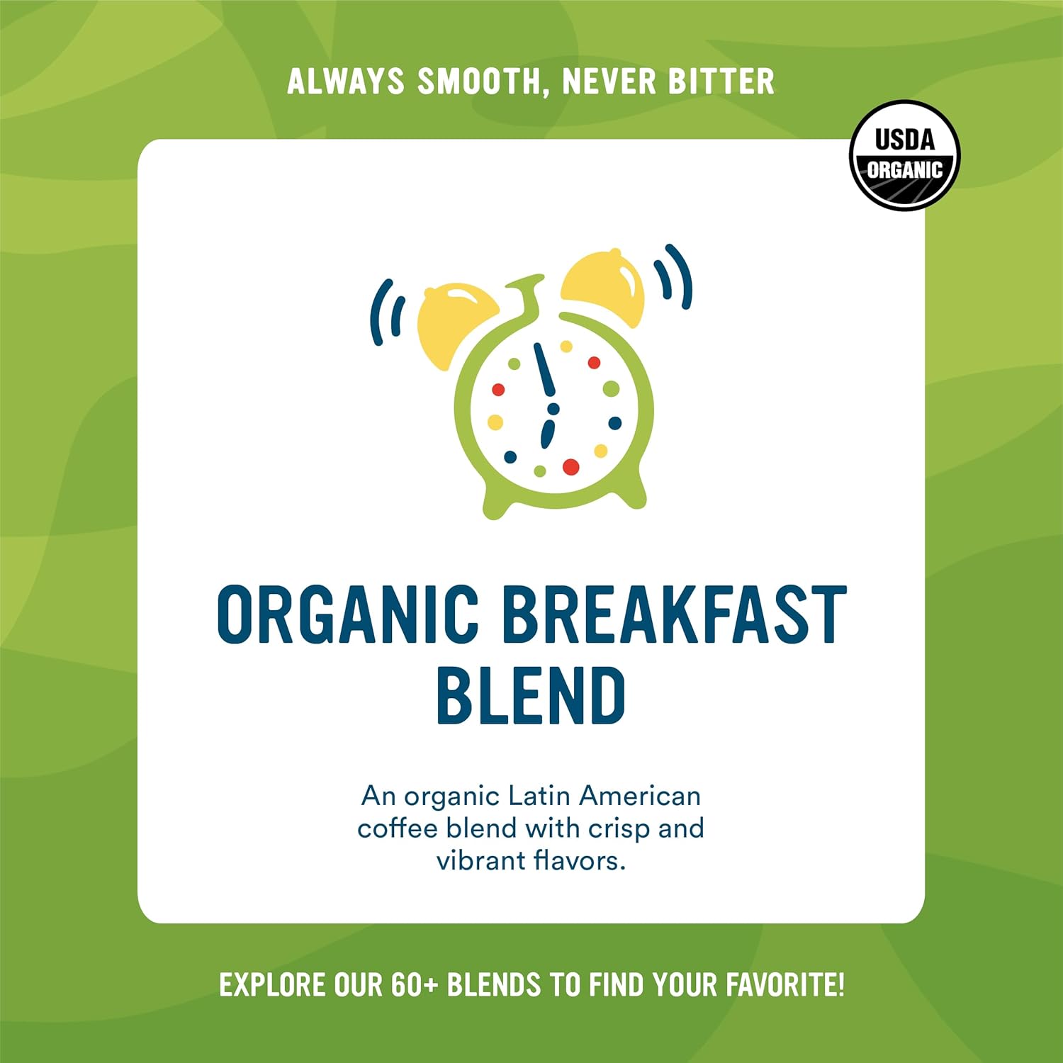 Cameron's Coffee Roasted Whole Bean Coffee, Organic Breakfast Blend, 32 Ounce