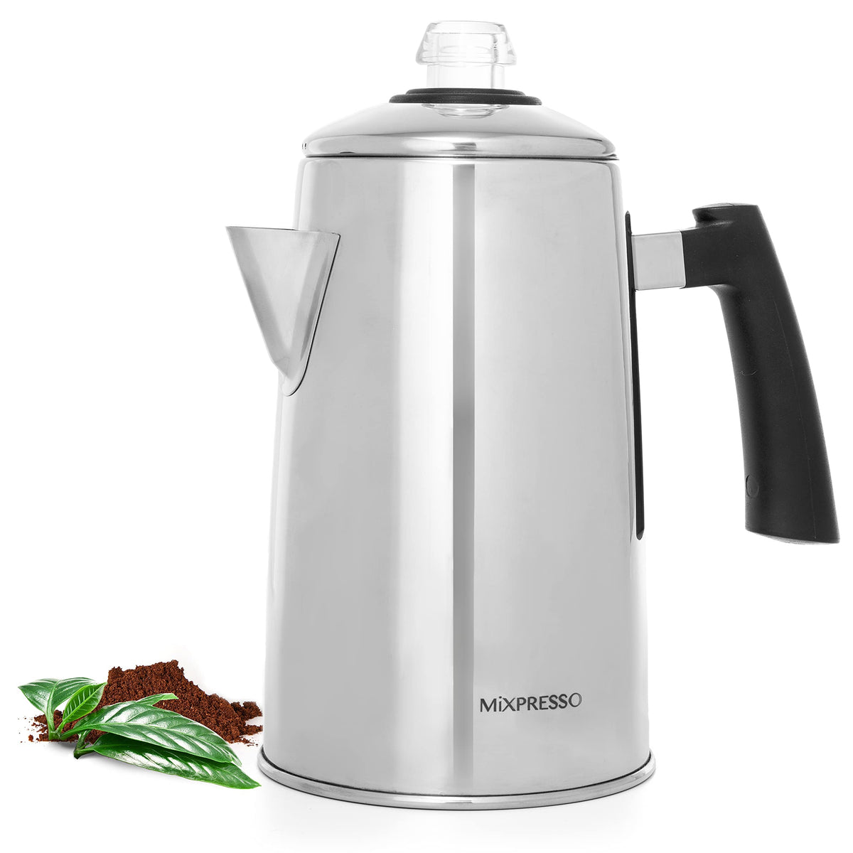 12 cup stainless steel stovetop coffee percolator
