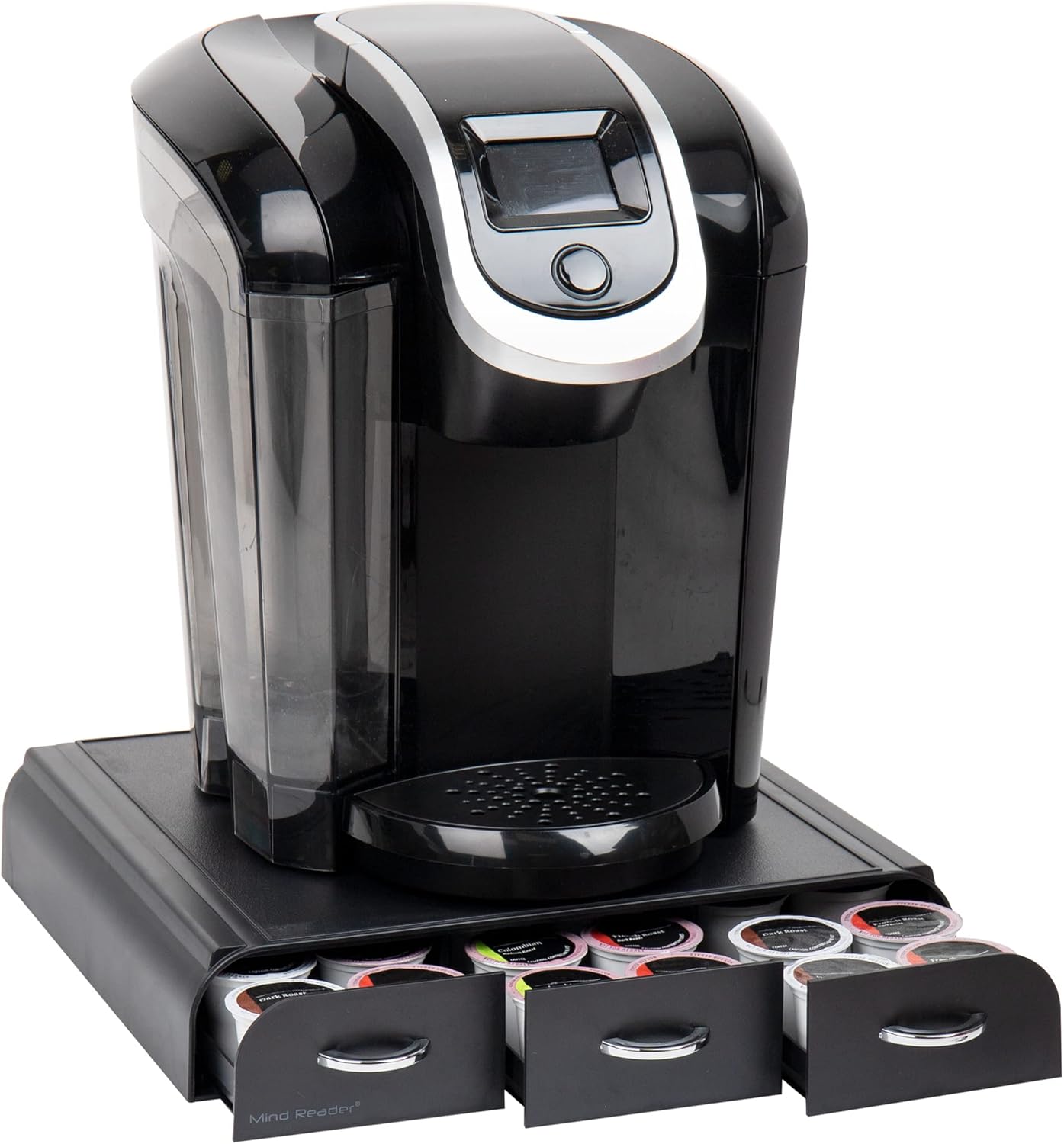 Mind Reader Single Serve Coffee Pod Organizer with 3 Drawers, 36 Pod Capacity, 13.5