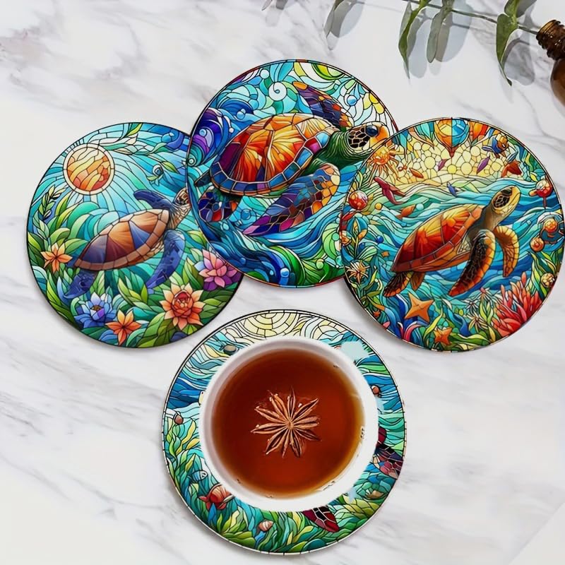Wood Coasters Set of 8 (8 Count)