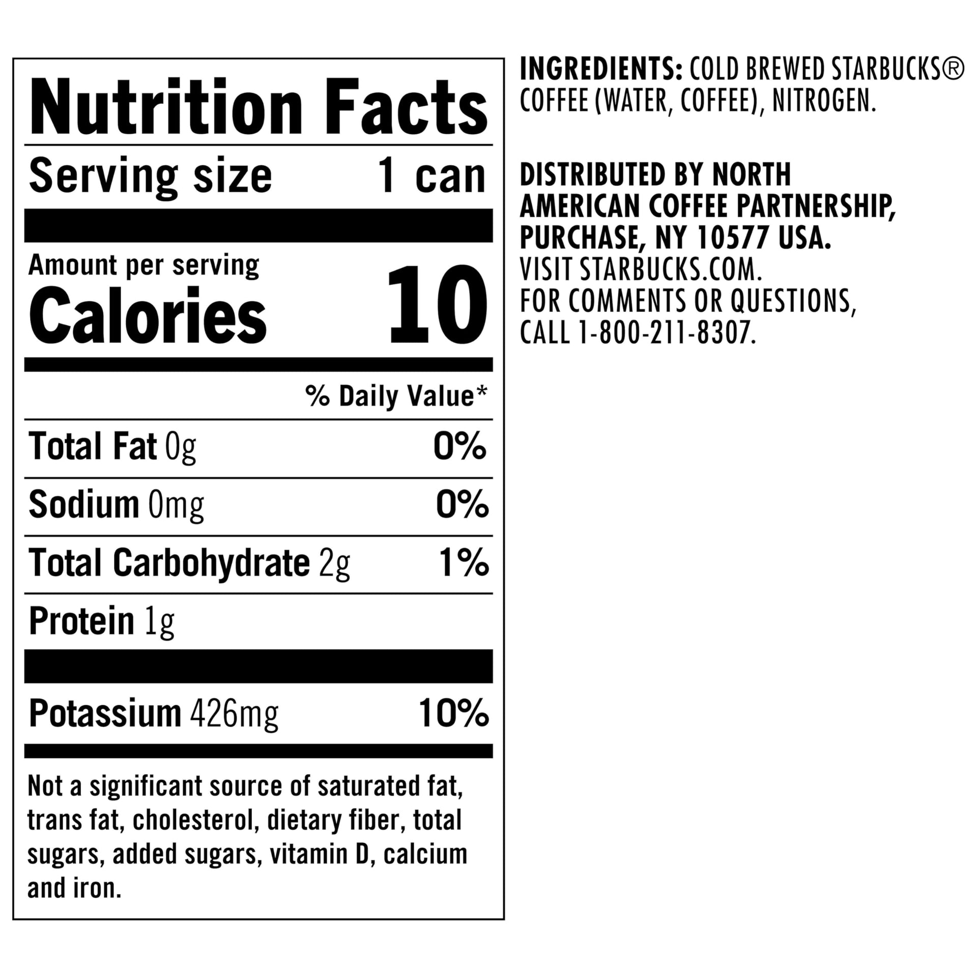 RTD Coffee Nitro Cold Brew (76.8 Fl Oz)