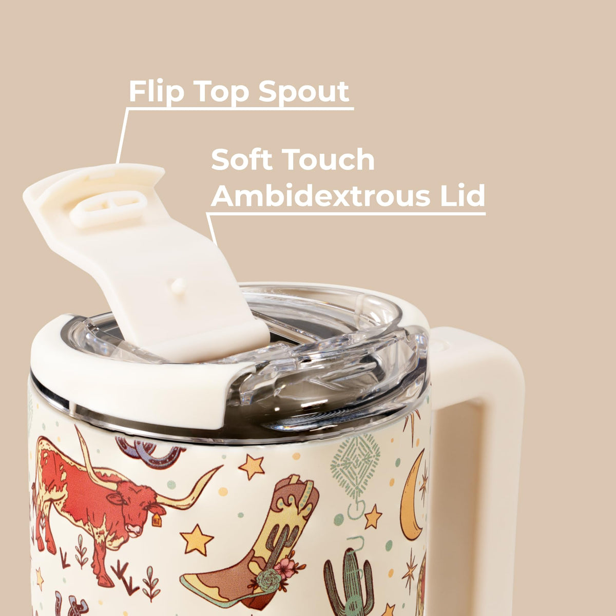 Dishwasher safe ceramic-lined travel mug