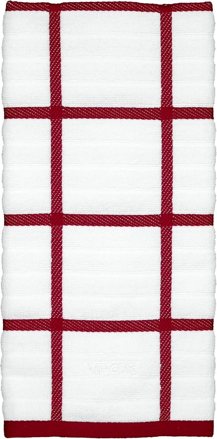 All-Clad Checked Kitchen Towel: Highly Absorbent, Super Soft Long Lasting - 100% Cotton, 17