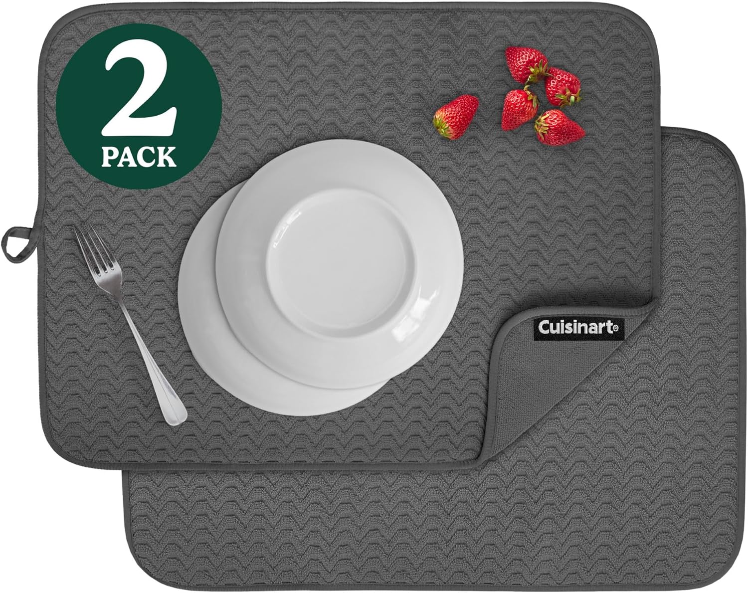 Cuisinart Dish Drying Mats for Kitchen Counter - (2) 18