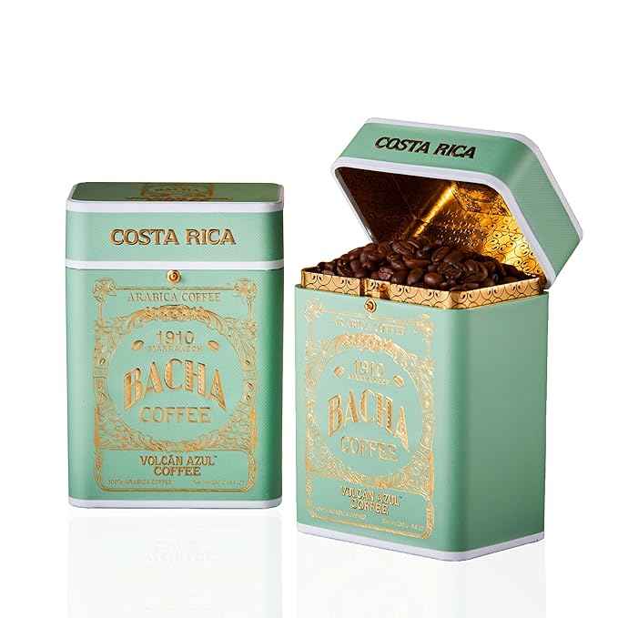 Bacha Coffee | Volcán Azul Single Origin, Whole Beans Medium Roast, 100% Arabica Specialty Coffee, 250g Signature Nomad Collection, Gift Box