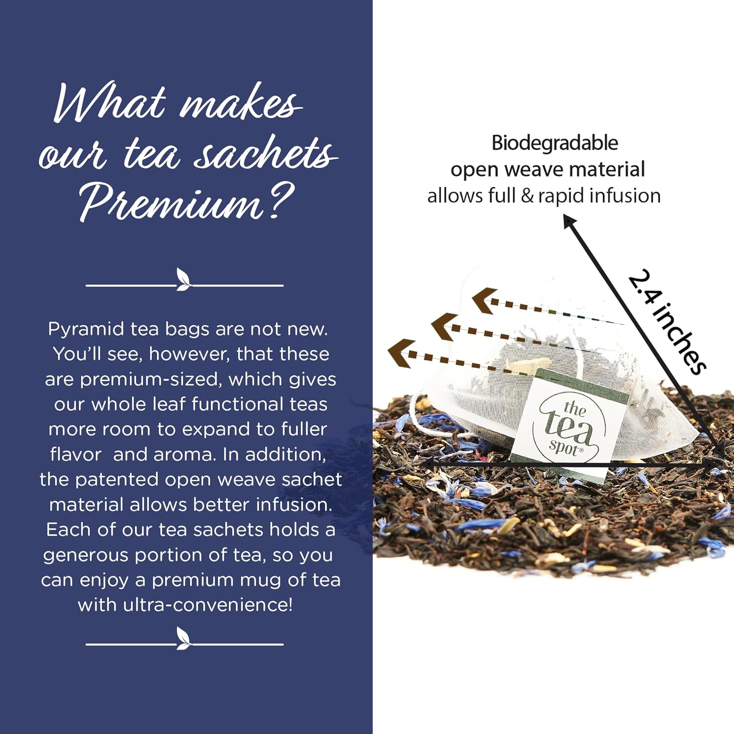 The Tea Spot Earl of Grey Black Tea with Citrus for Energy | Blend of Black Tea, Citrus Root, Mallow Flowers, Bergamot, Citrus and Vanilla Flavoring | 15 Tea Bags