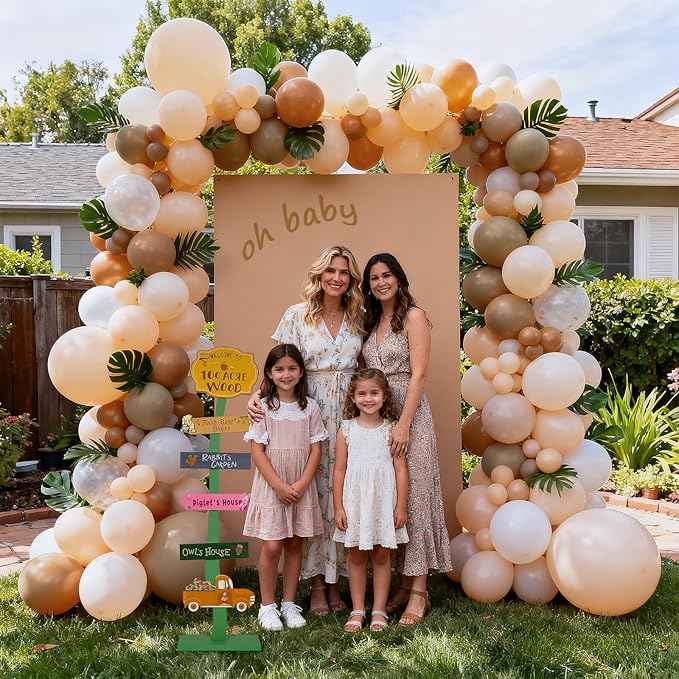 Winnie Baby Shower Decorations | Lighted Wood Baby Shower Standing Signs for Indoor Outdoor Yard Porch Decor | Hundred Acre Wood Birthday Party Decor