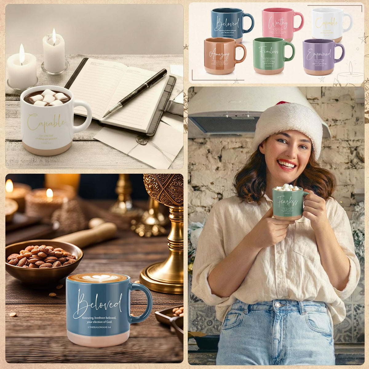 Two-tone glaze ceramic mug in Morandi black