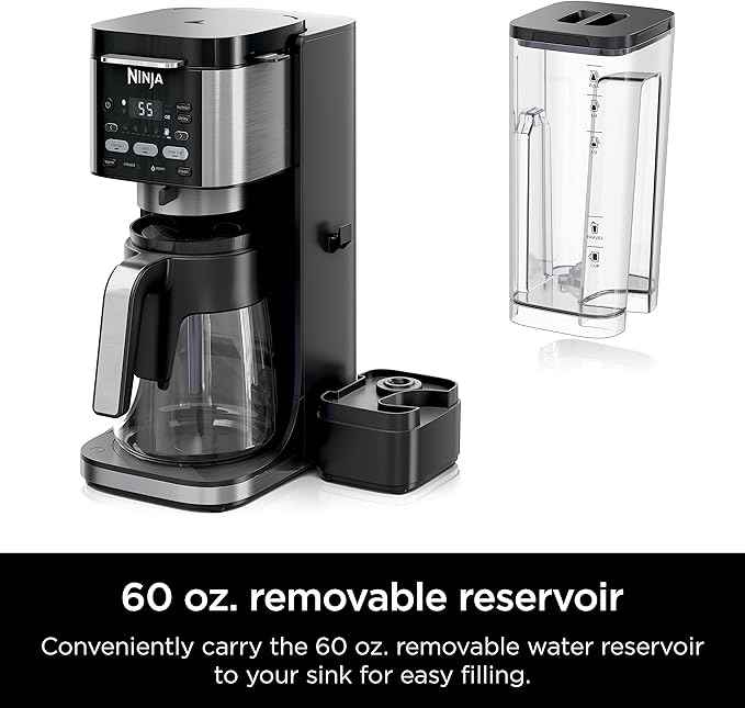 Ninja | Drip Coffee Maker | DualBrew Pro Hot & Iced Coffee Machine | Use with K-Cup Coffee Pods | 3 Brew Styles (Classic, Rich, & Iced) | 60oz Removable Reservoir & Dishwasher Safe | Black | CFP101