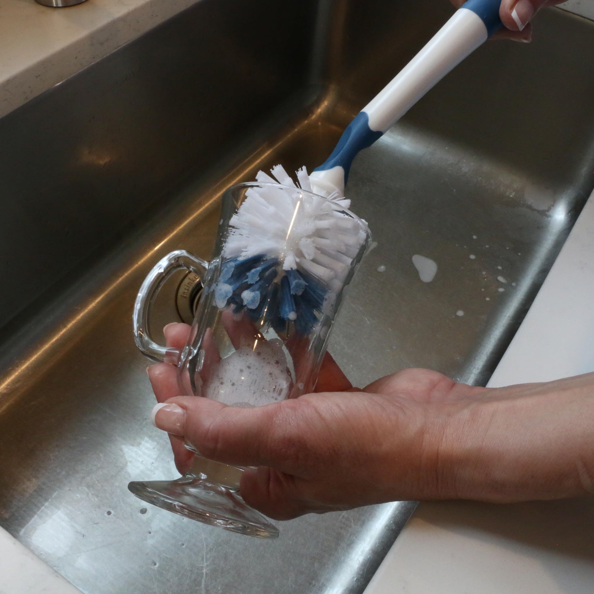 12.7” Flexible Glass and Bottle Scrub Brush