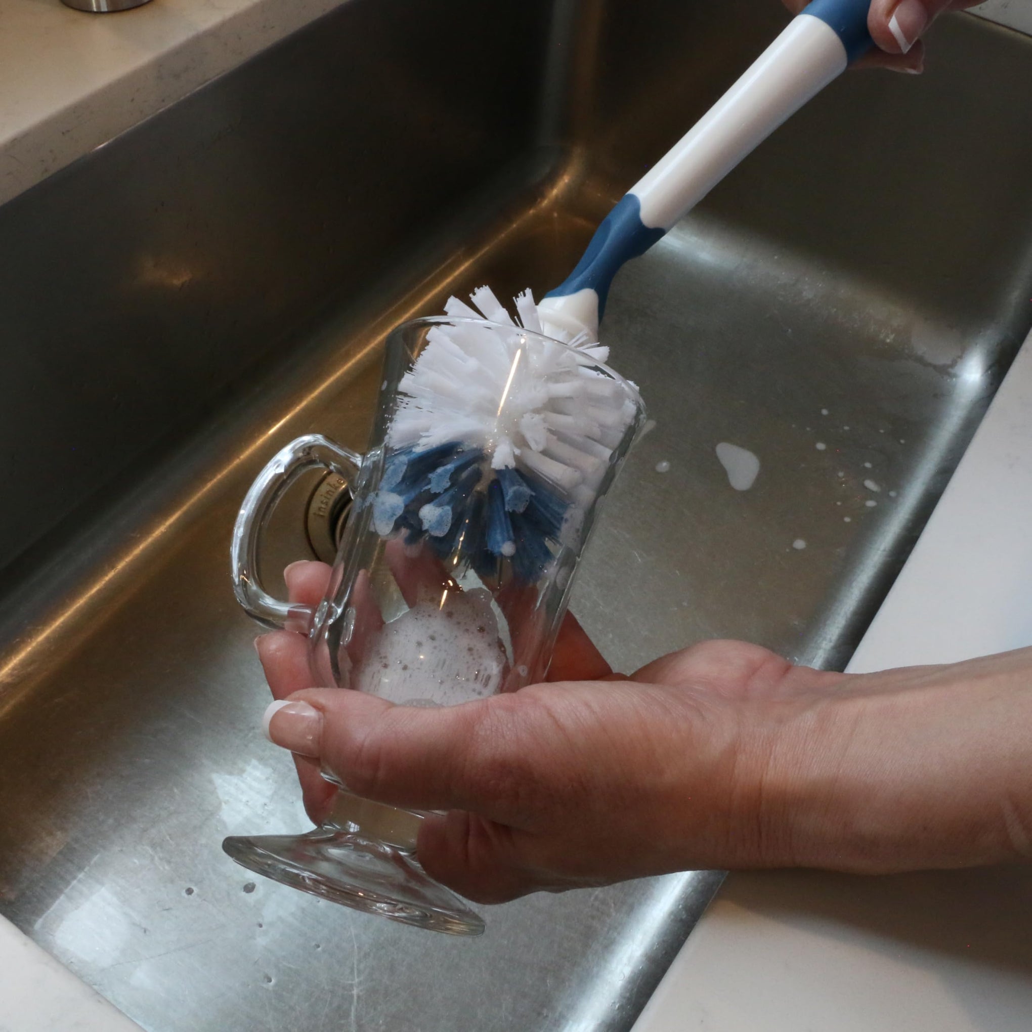 12.7” Flexible Glass and Bottle Scrub Brush