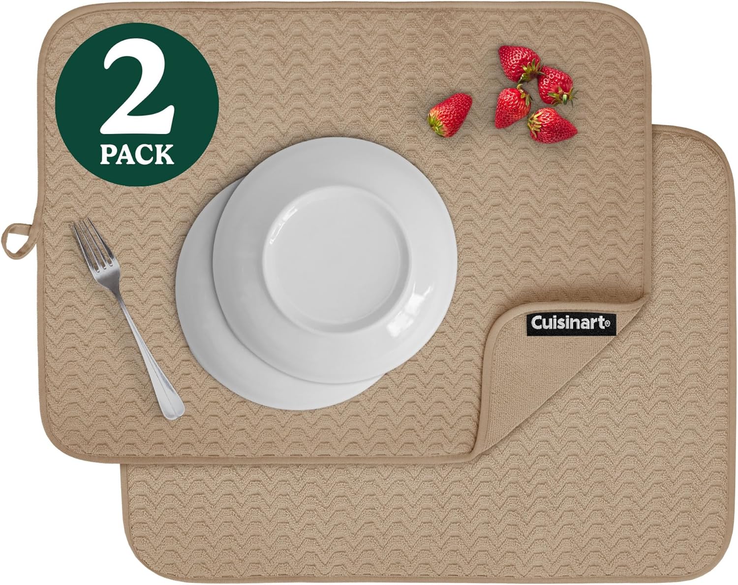 Cuisinart Dish Drying Mats for Kitchen Counter - (2) 18
