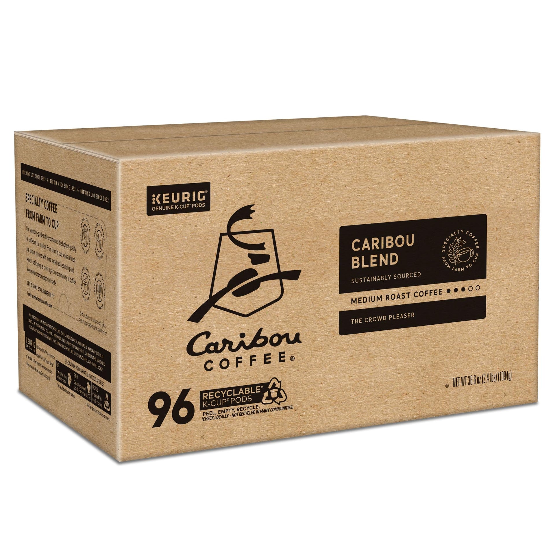 Caribou Blend Keurig Single (96 Count)