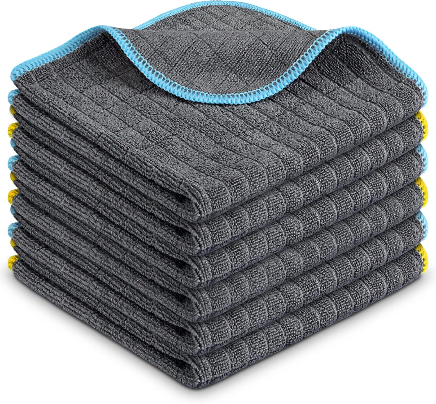 Airlab Microfiber Cleaning Cloth for Household Dust Rags for Cleaning All-Purpose Towels Streak Free Kitchen Dishes Reusable Pack of 6, 12