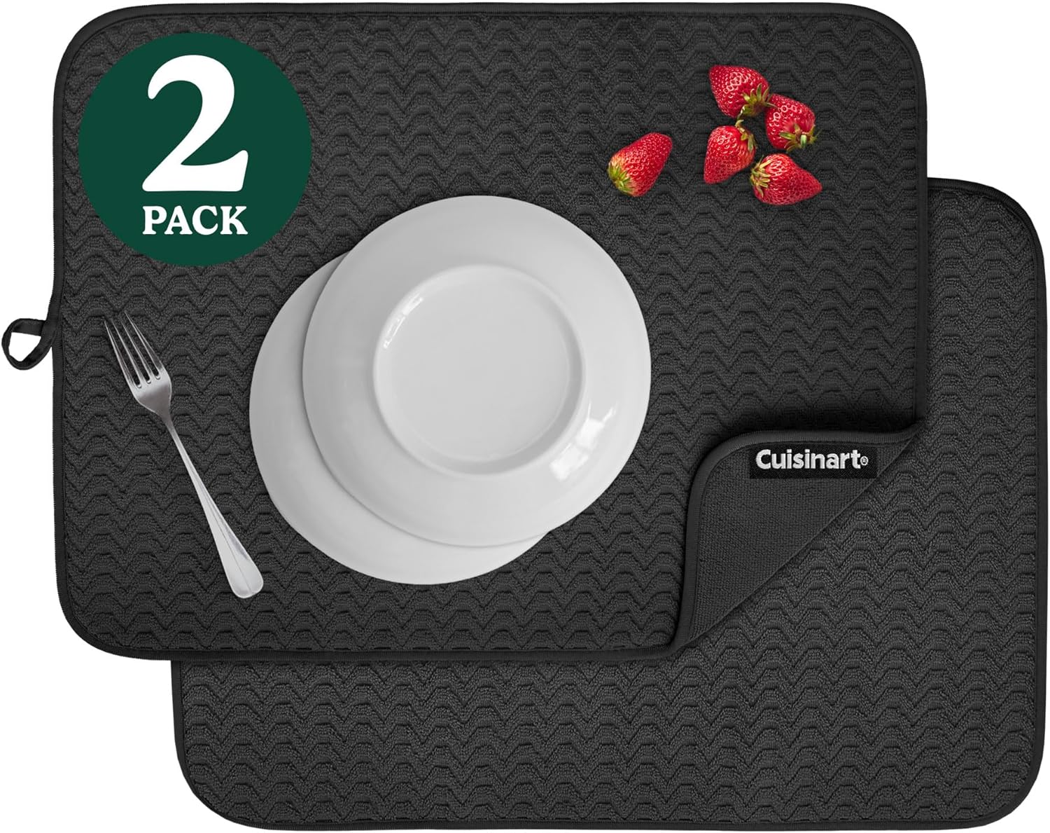 Cuisinart Dish Drying Mats for Kitchen Counter - (2) 18