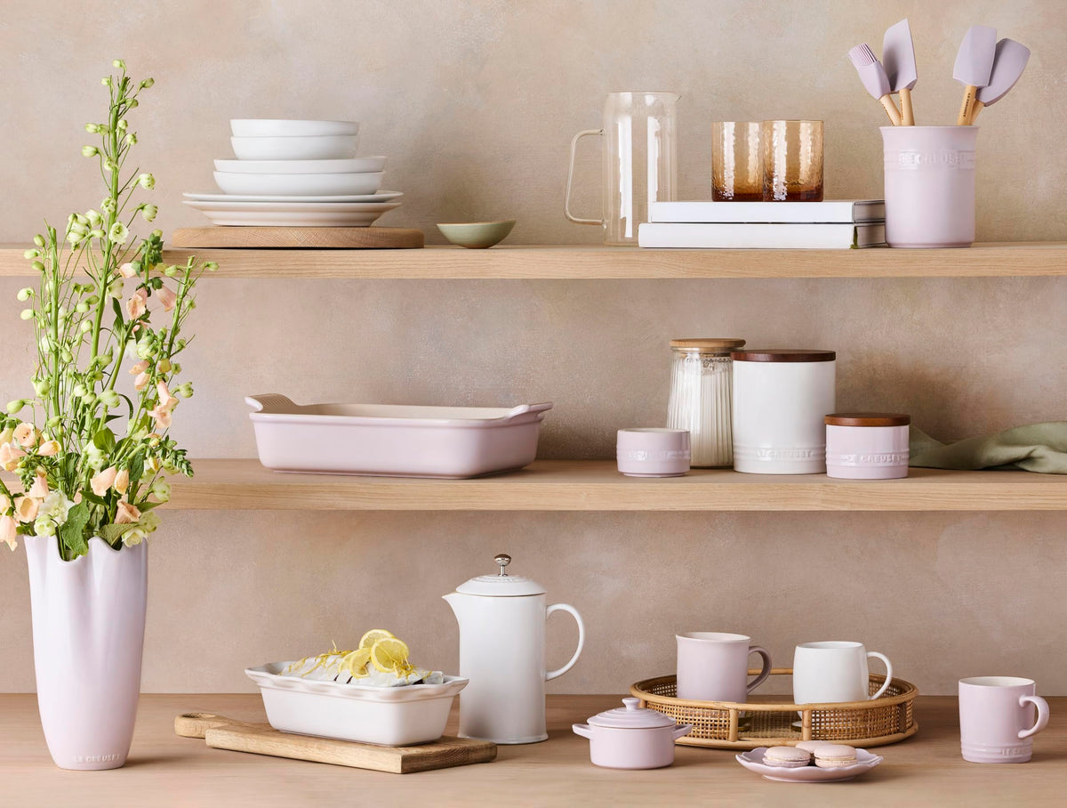 Scratch resistant glazed stoneware French press