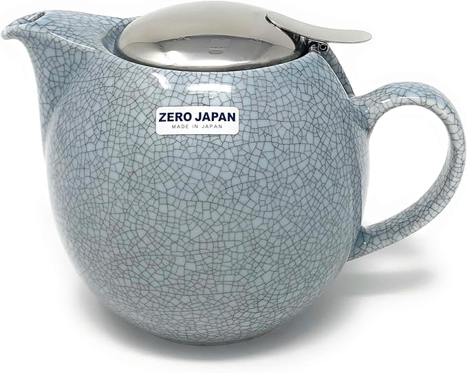 ZERO JAPAN Round Teapot 24 oz. (680 cc) with SLS Lid and Infuser Crackle Lavender
