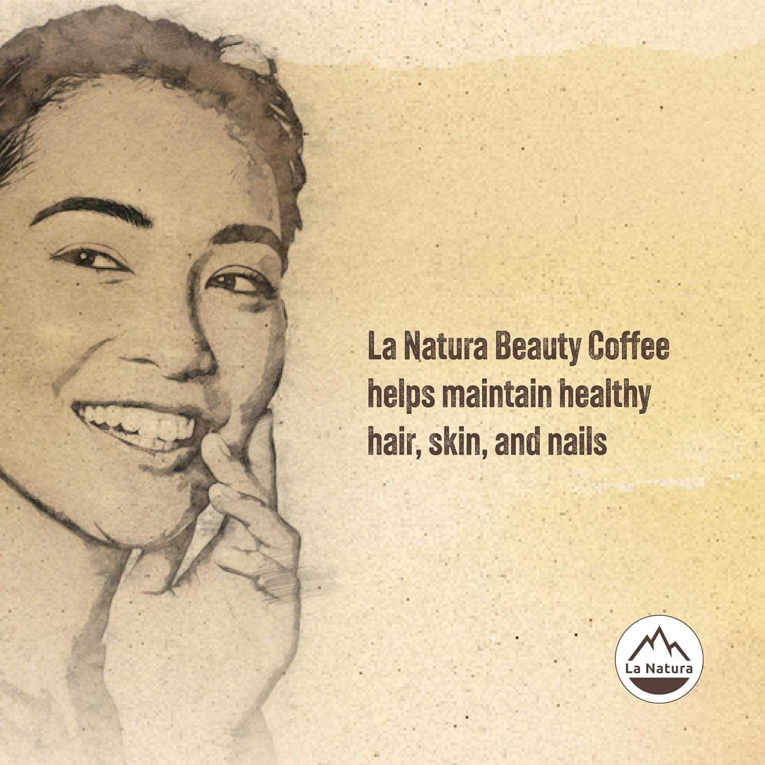 La Natura Lifestyle Beauty Coffee Pods - Lungo Roast European-Style with Biotin, Zinc & Selenium for Hair, Skin & Nails Health - Compostable Nespresso Original Line Compatible Capsules - Pack of 60 - Blissbrew