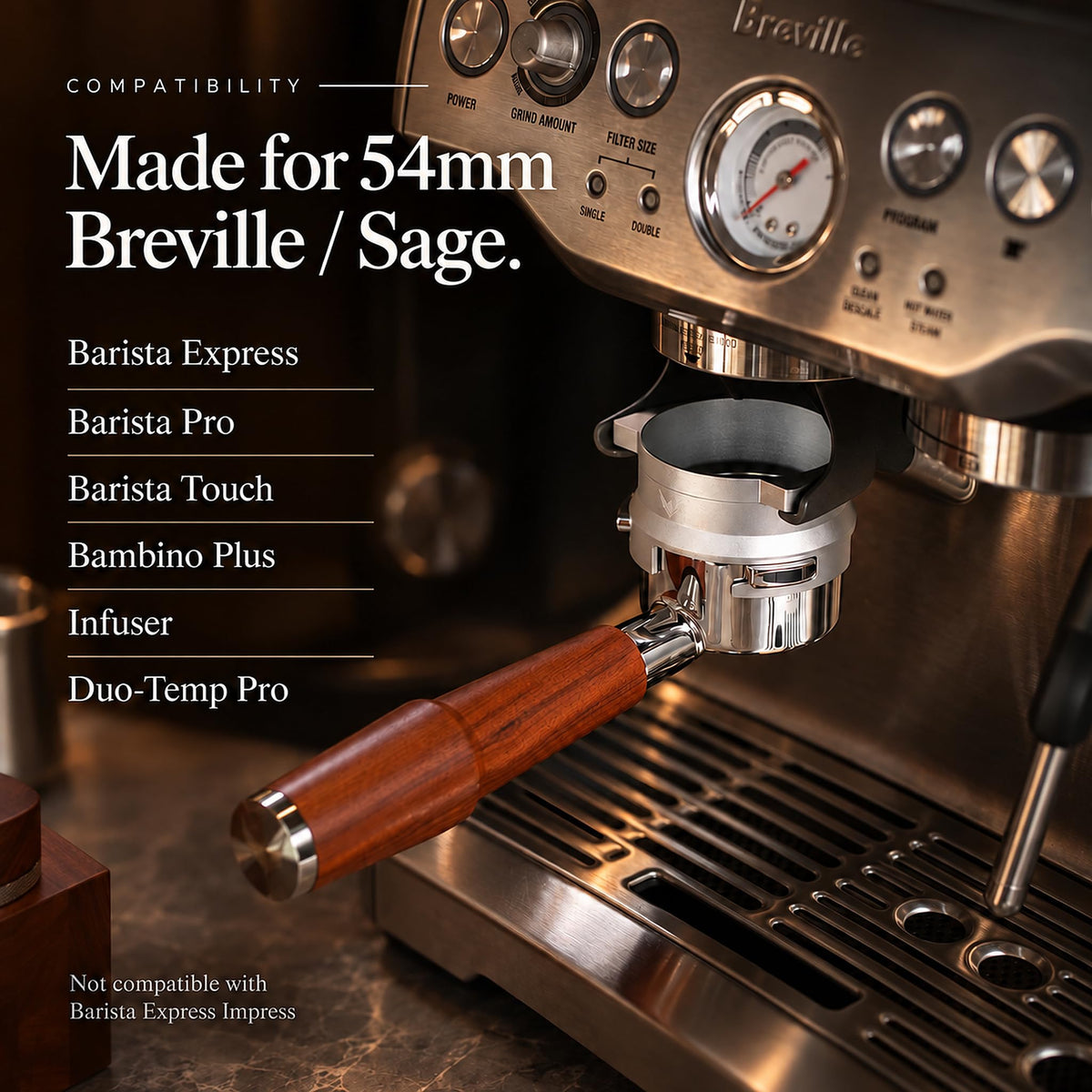 54mm stainless steel espresso puck screen