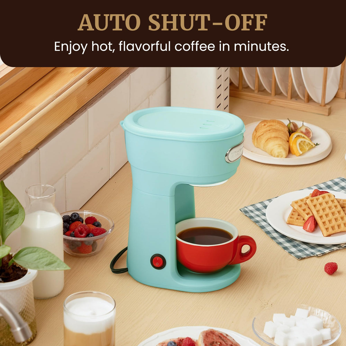 Compact coffee maker for small spaces