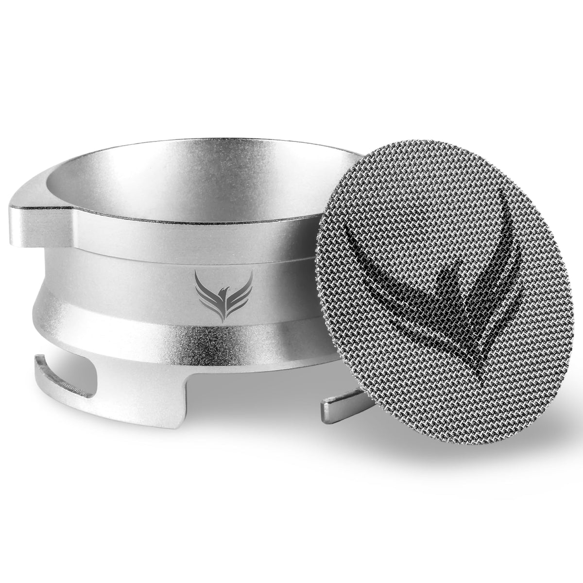 54mm espresso dosing funnel and puck screen set
