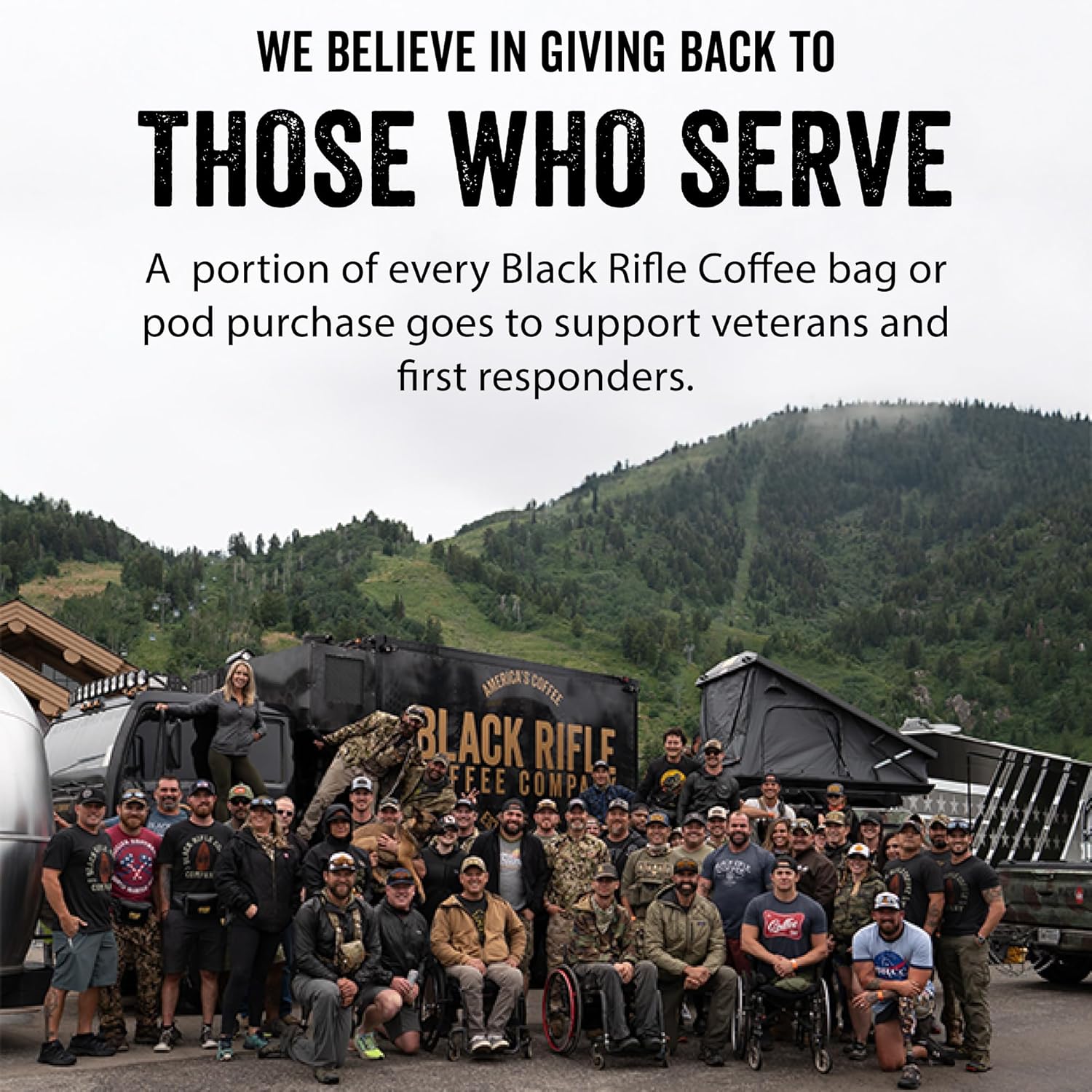 Black Rifle Coffee Company Ground Coffee Medium Roast - Roasted Blend Made from Pure Arabica Beans - Colombian & Brazilian Beans - Veteran Founded & American Made (Just Decaf, 12oz Bag)
