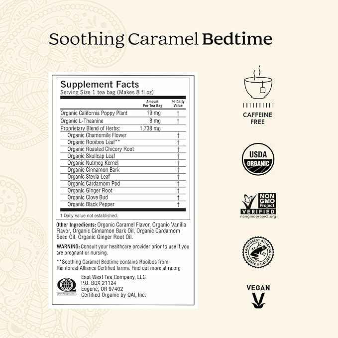 Yogi Tea Stress Relief & Herbal Tea Variety Pack - 16 Bags per Pack (6 Packs) - Organic Herbal Sampler - Includes Bedtime, Kava Stress Relief, Soothing Caramel Bedtime & More