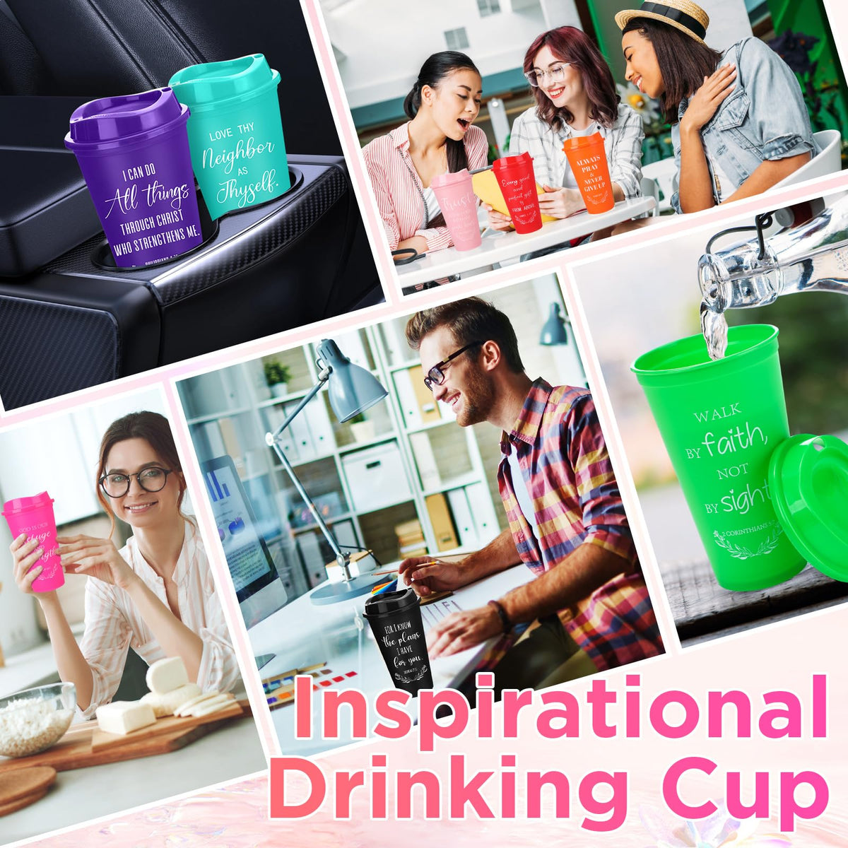 Lightweight PP plastic cups for hot and cold drinks