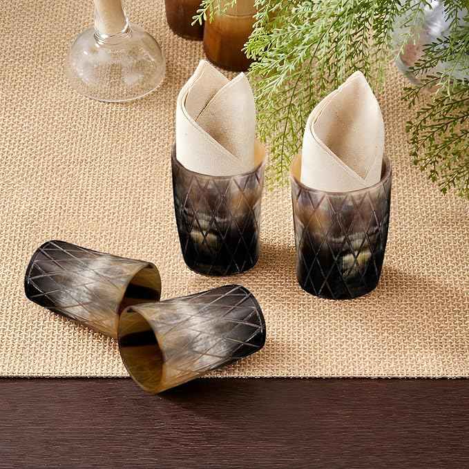 Handicrafts Home Viking Horn Shot Glasses Set of 12, Rustic Viking Drinkware Whiskey Shot Cups, Medieval Decor Gift Set for Groomsmen, Birthday Gifts for Men, Gifts for Dad, Room Decor for Men