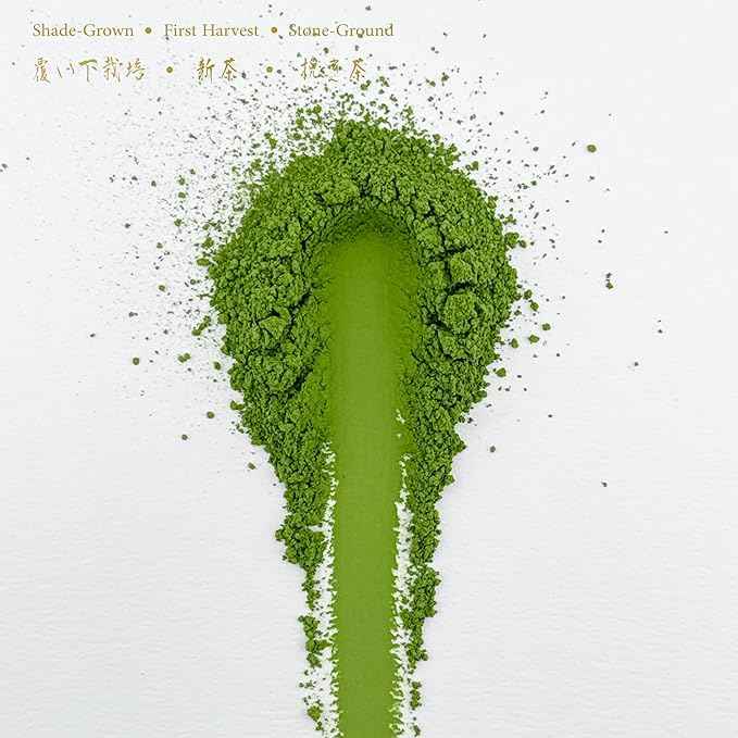 Uji Ultra-Premium Rare Ceremonial Matcha Green Tea Powder, Samidori Shogyoku Single Cultivar, First Harvest Shade-Grown, Stone-Ground by Judan Chashi