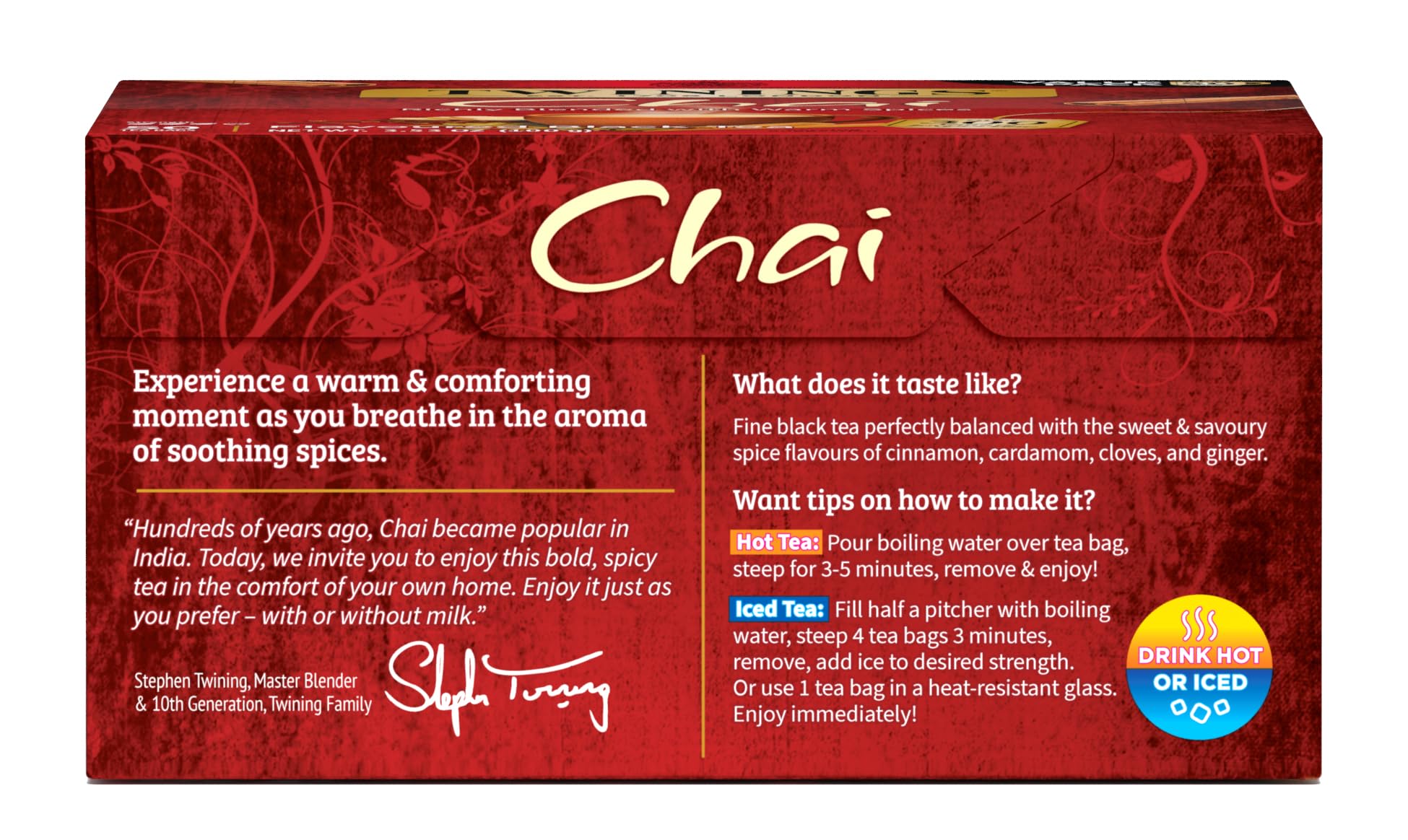 Chai Black Tea Individually Wrapped Bags (300 Count)