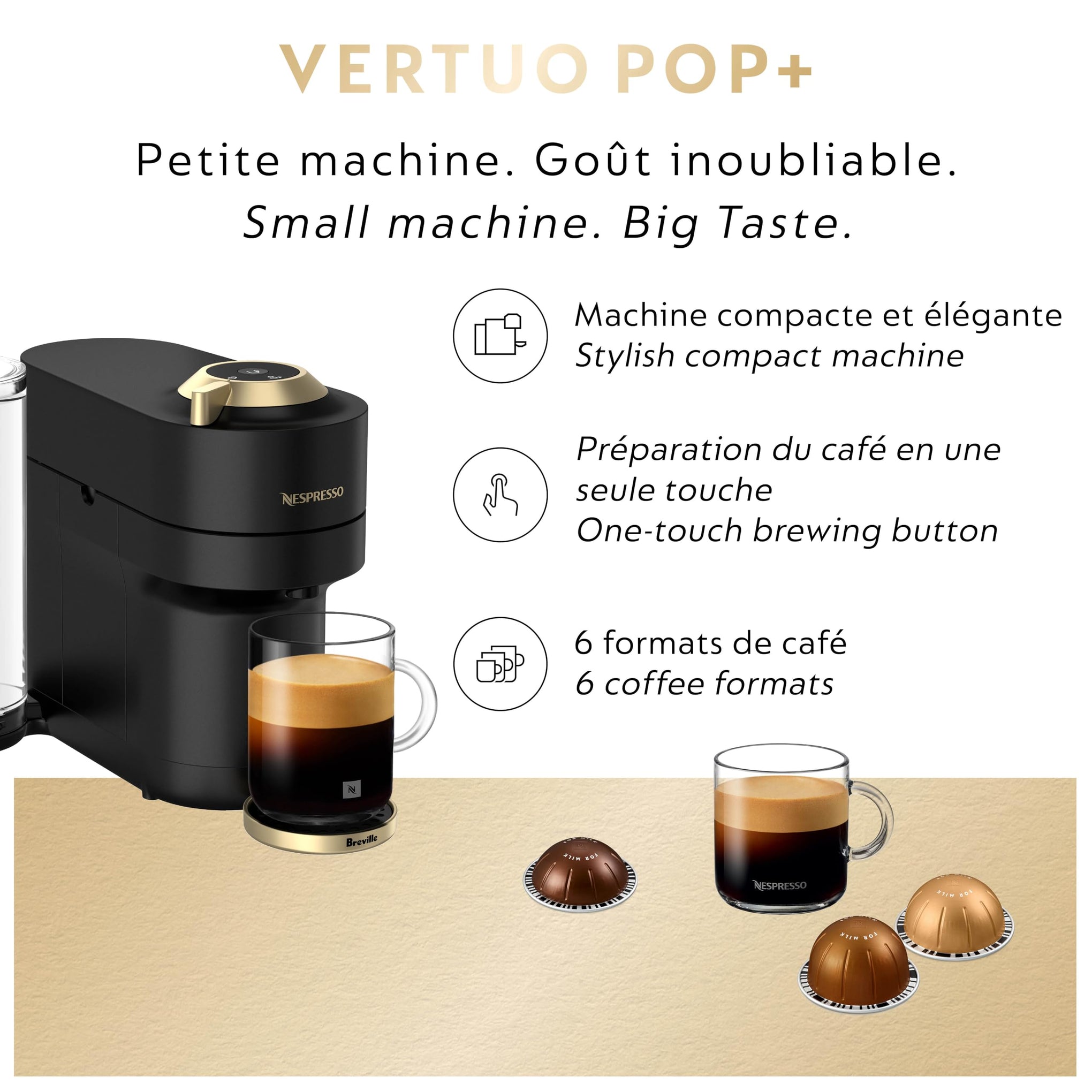 Vertuo Pop+ Coffee & Espresso Maker by Breville