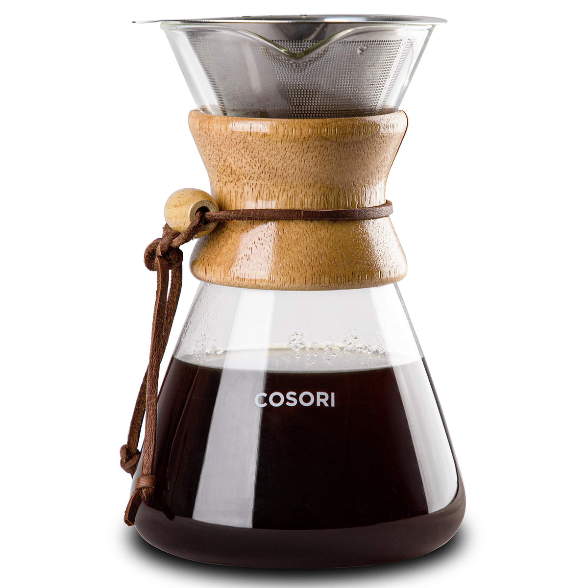 Gooseneck kettle spout for controlled pouring
