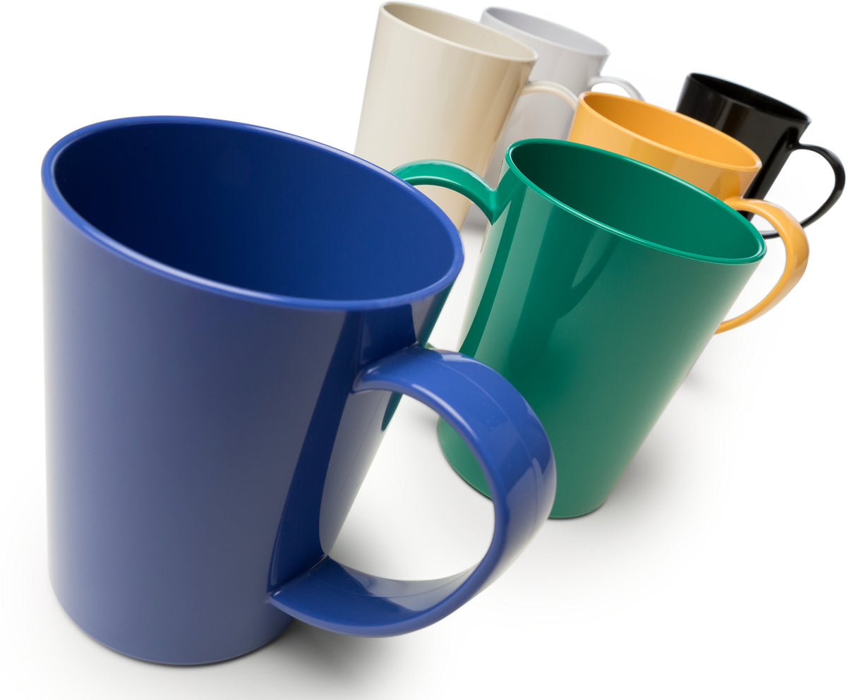 Pack of 12 white 8 oz coffee mugs