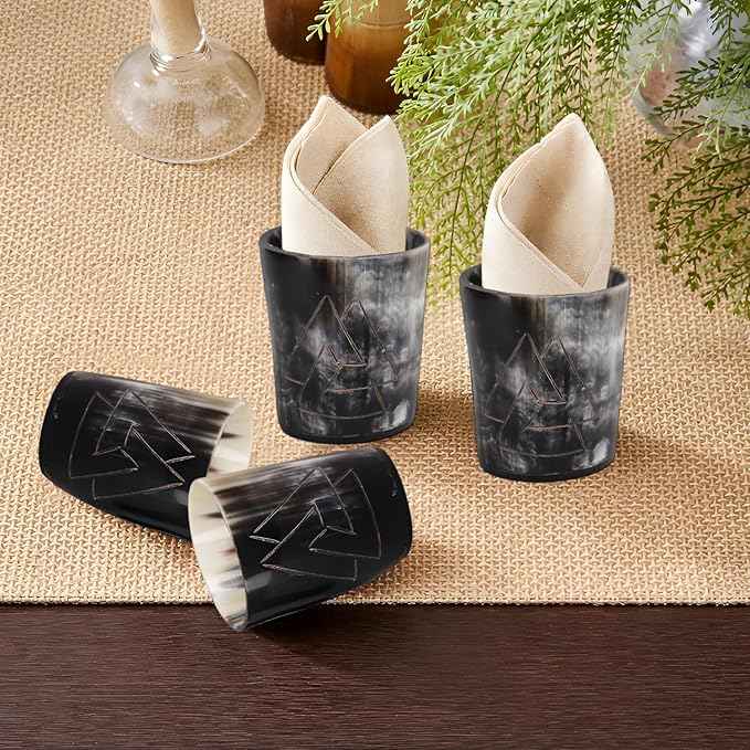 Handicrafts Home Viking Horn Shot Glasses Set of 12, Rustic Viking Drinkware Whiskey Shot Cups, Medieval Decor Gift Set for Groomsmen, Birthday Gifts for Men, Gifts for Dad, Room Decor for Men