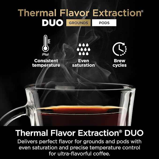 Ninja | Drip Coffee Maker | DualBrew Pro Hot & Iced Coffee Machine | Use with K-Cup Coffee Pods | 3 Brew Styles (Classic, Rich, & Iced) | 60oz Removable Reservoir & Dishwasher Safe | Black | CFP101