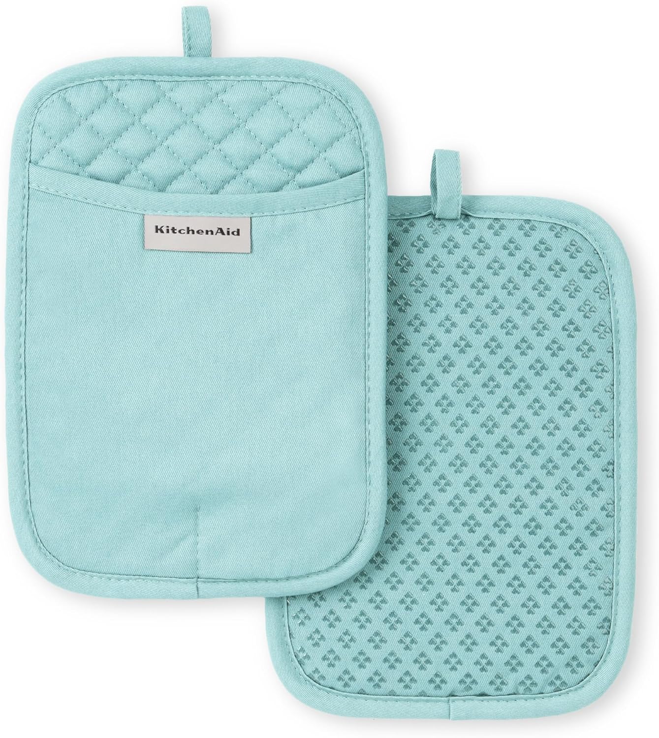 KitchenAid Asteroid Pot Holder 2-Pack Set, Mineral Water, 7