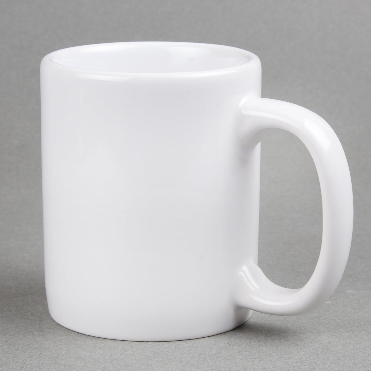 White ceramic mug for coffee, tea or cocoa