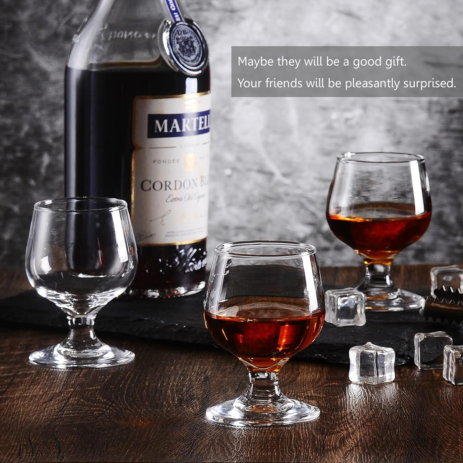 Shot Glasses, 5oz Glass Set of 6/Clear Glasses/Cute Glasses/Perfect for Tasting Brandy/Glass Snifters, 6 Count (Pack of 1)
