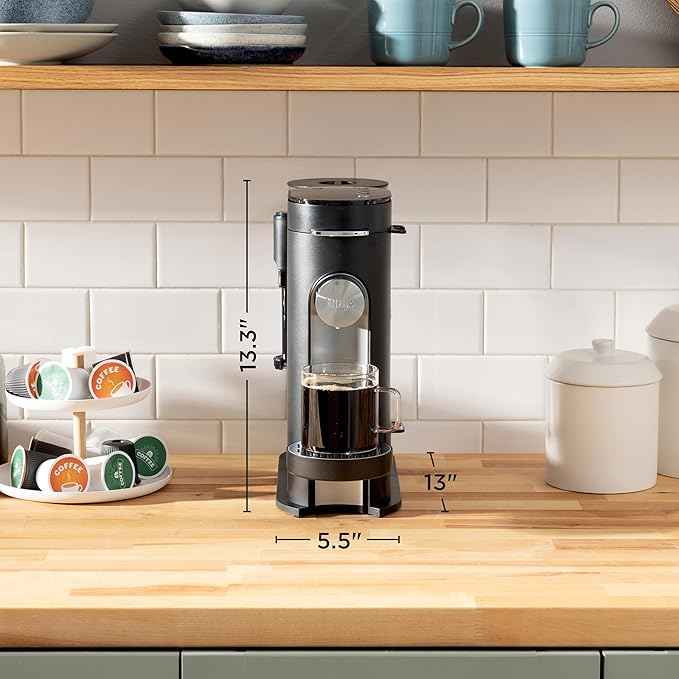 Ninja | Coffee Maker | Single Serve |Brew with Coffee Pods & Grounds| Compatible with K-Cup Coffee Pods | 4 Brew Styles, up to 24oz Cup Sizes & 56oz Removable Reservoir | Black | PB051