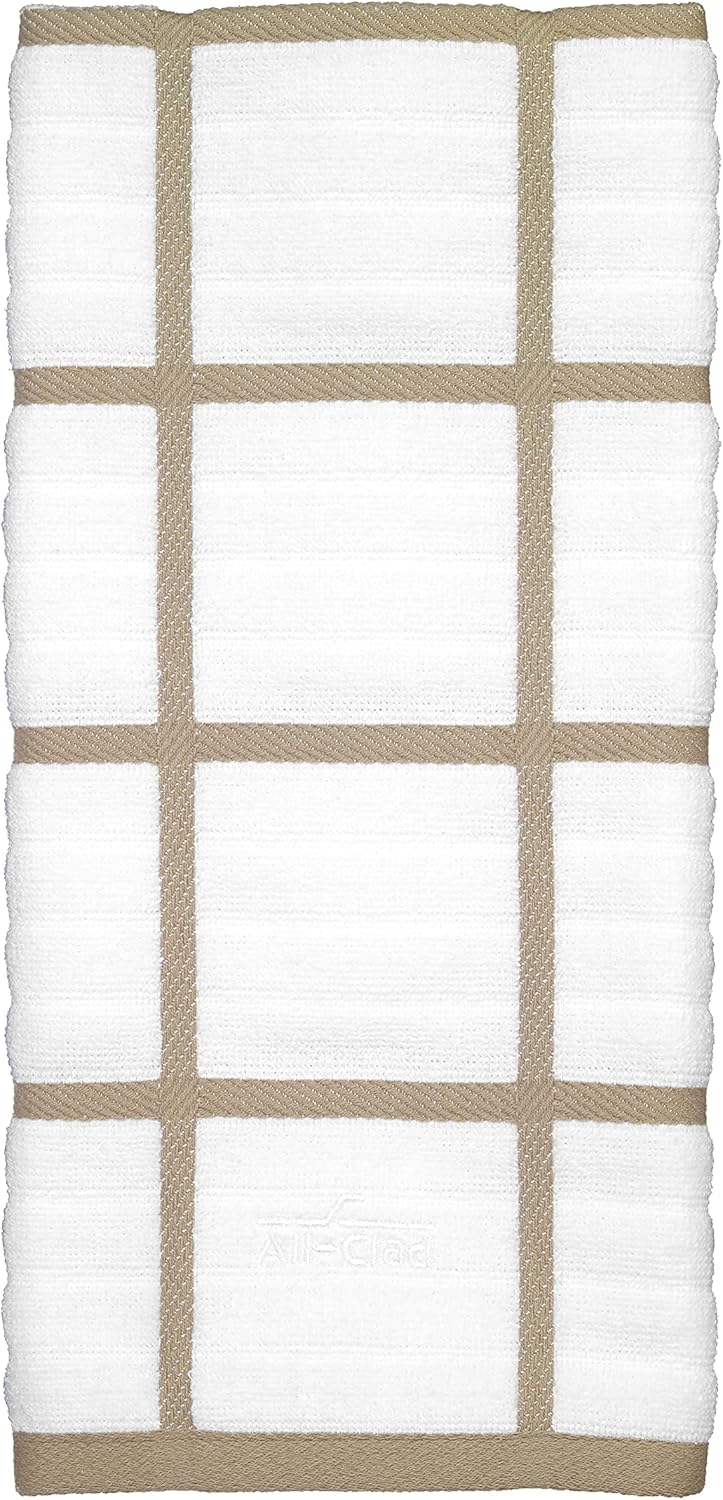 All-Clad Checked Kitchen Towel: Highly Absorbent, Super Soft Long Lasting - 100% Cotton, 17